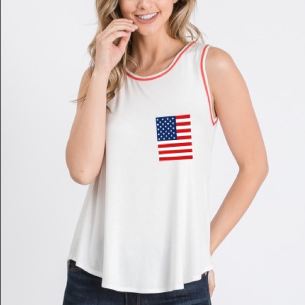American Flag Tank Top